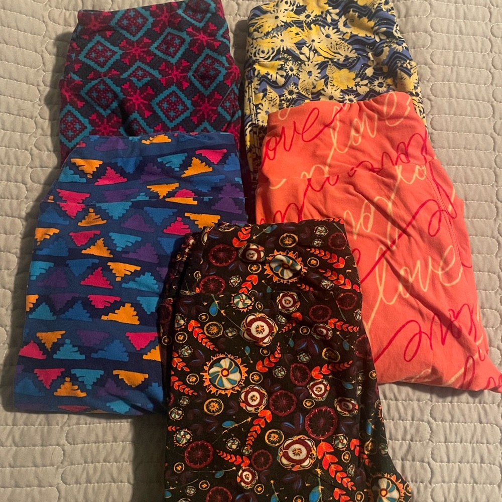 Lot LuLaRoe print leggings